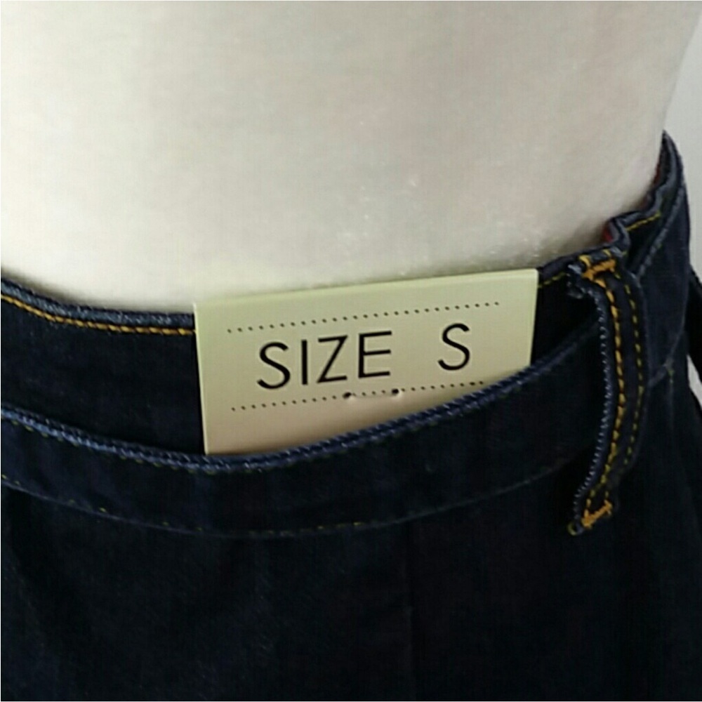 Cello Jeans Blue Tie Belt Button Down Denim Midi Jean Skirt NWT - Picture 12 of 13